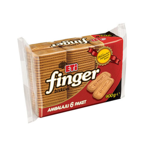 Eti Finger Bisküvi 6'lı Paket 900 Gr