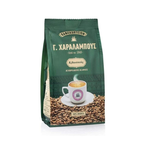 Geleneksel Kıbrıs Yunan Charalambous Classic Çekilmiş Kahve 200 Gr