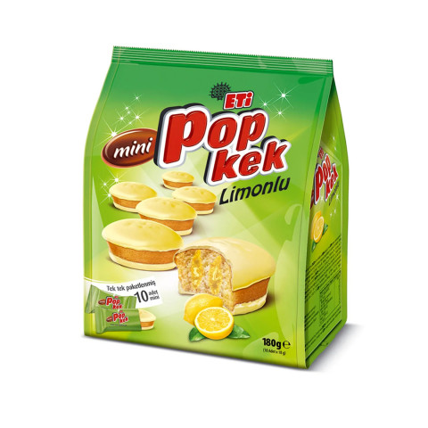 Eti Popkek Mini Limonlu 8 Adet 180 Gr