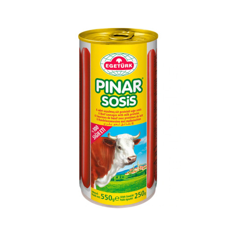 Egetürk Pınar Soyulmuş Sosis 6 Adet 550 Gr