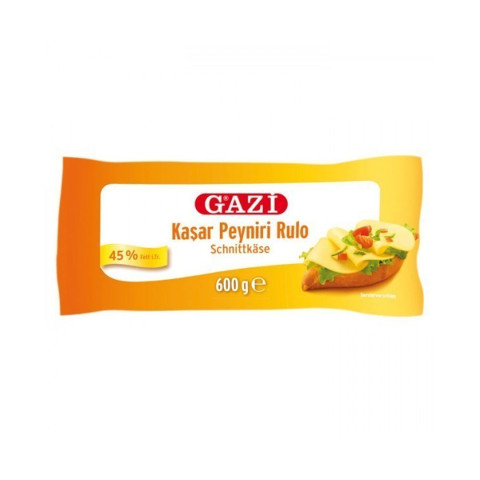 Gazi Rulo Kaşar Peyniri, 600 gr