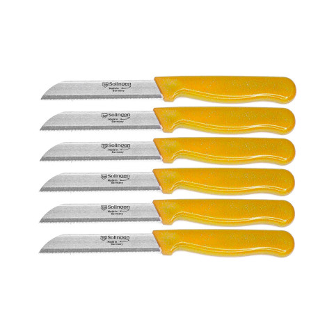GGS Solingen Meyve ve Sebze Bıçağı, 6'lı, Simli Sarı