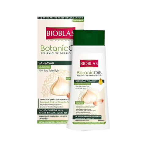 Bioblas Sarımsak Özlü Organik Zeytinyağlı Şampuan 360 ml