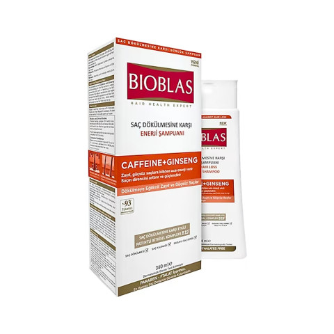 Bioblas Kafein ve Ginseng Katkılı Şampuan 360 ml