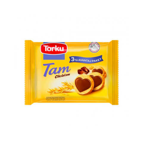 Torku Tam Çikolatam Yulafli Bisküvi 3'lü Avantaj Paketi 249 gr