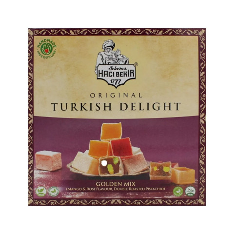 Hacı Bekir Mango, Gül, Çifte Kavrulmuş Fıstıklı Karışık Lokum, 320 gr 