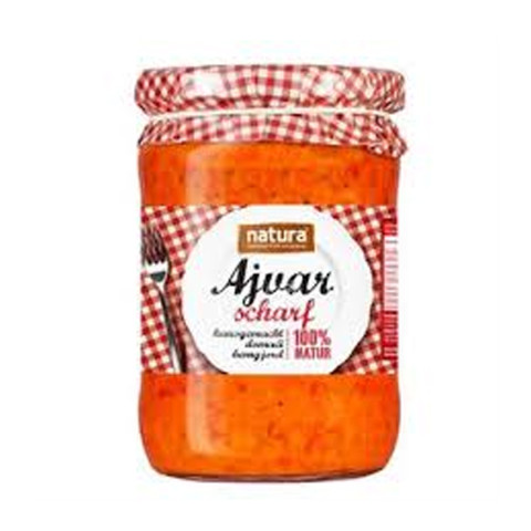 Natura Acılı Ajvar Ev Yapımı 540 gr  