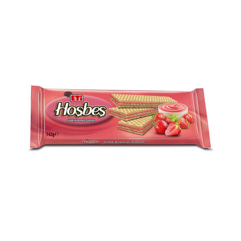 Eti Hoşbeş Çilek Kremalı Gofret 142 gr