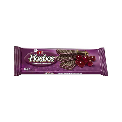 Eti Hoşbeş Vişne Kremalı Kakaolu Gofret 66 gr